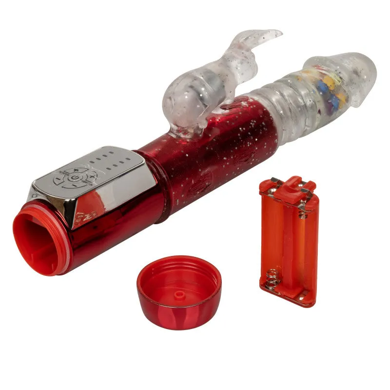 Naughty Bits ball Machine Thrusting Jack  Rabbit Vibrator - Red