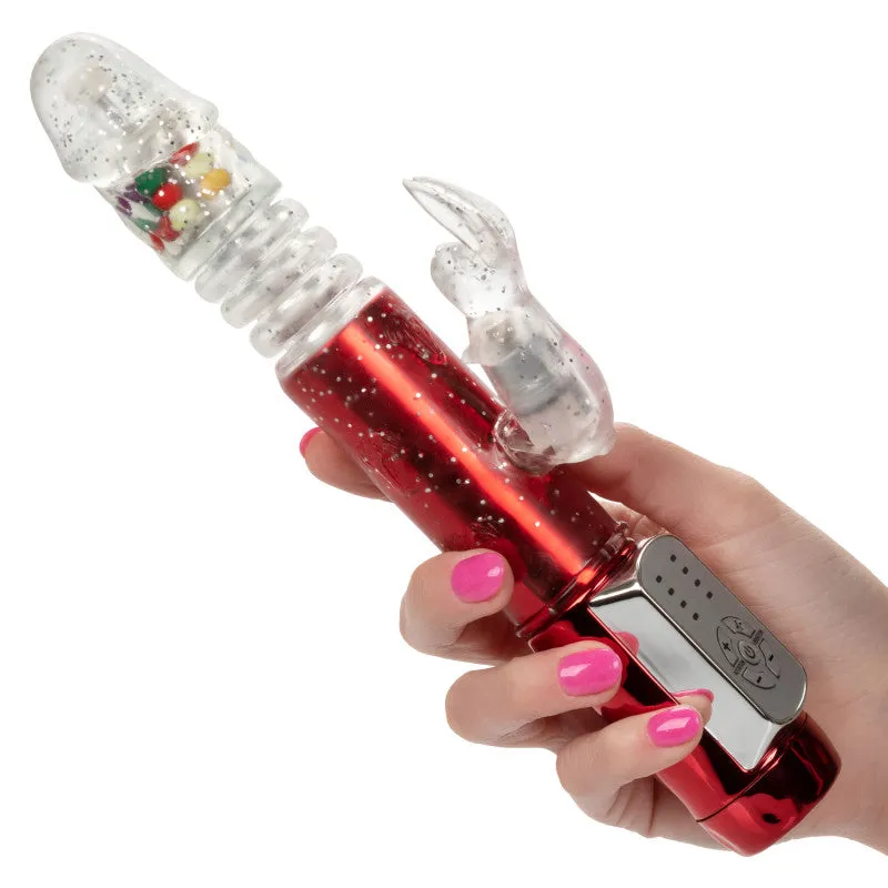 Naughty Bits ball Machine Thrusting Jack  Rabbit Vibrator - Red