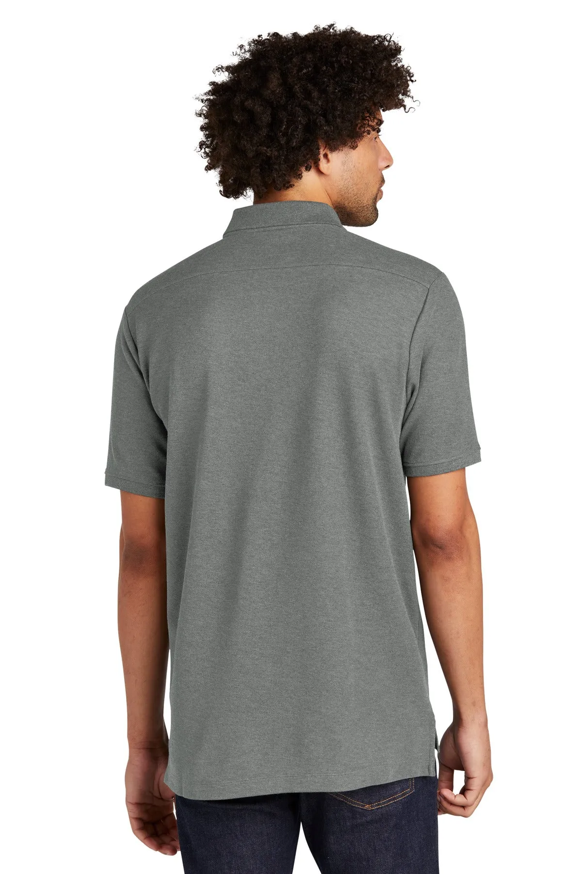 New Era  Venue Home Plate Polo. NEA300 Graphite Heather