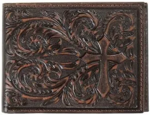 Nocona Bifold Scroll Cross MB