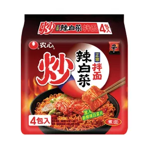 Nongshim Spicy Kimchi Stir-Fried Noodles - 147g x 4 Packs