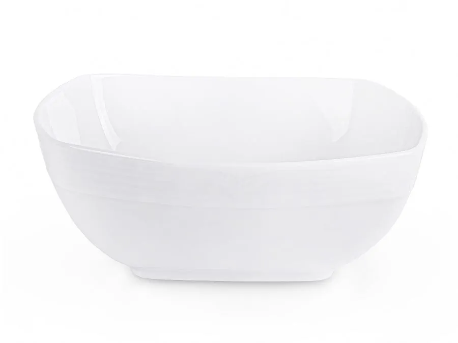 Noritake Arctic White Square Bowl Large 22cm ARCT203