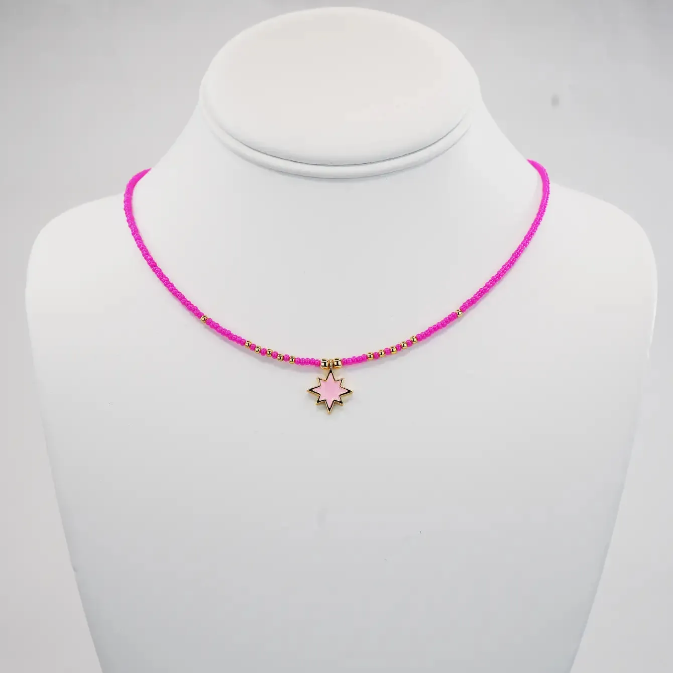 North Star Pendant Beaded Necklace: Embrace Guidance