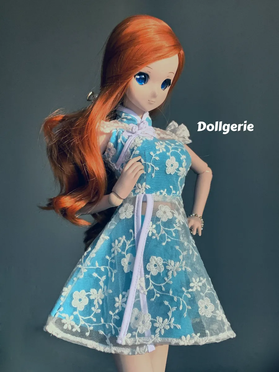 Oriental Collar Sleeveless Cocktail Dress