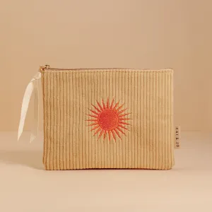 Pale Ochre Corduroy Pouch