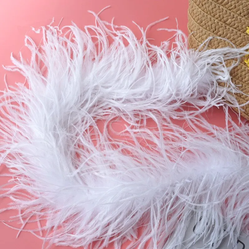 Pearl Bead Bag With Ostrich Feather Fur Designer Brand Clear Acrylic Crystal Stone Box Tote Handbag Women Handmade Party Purse