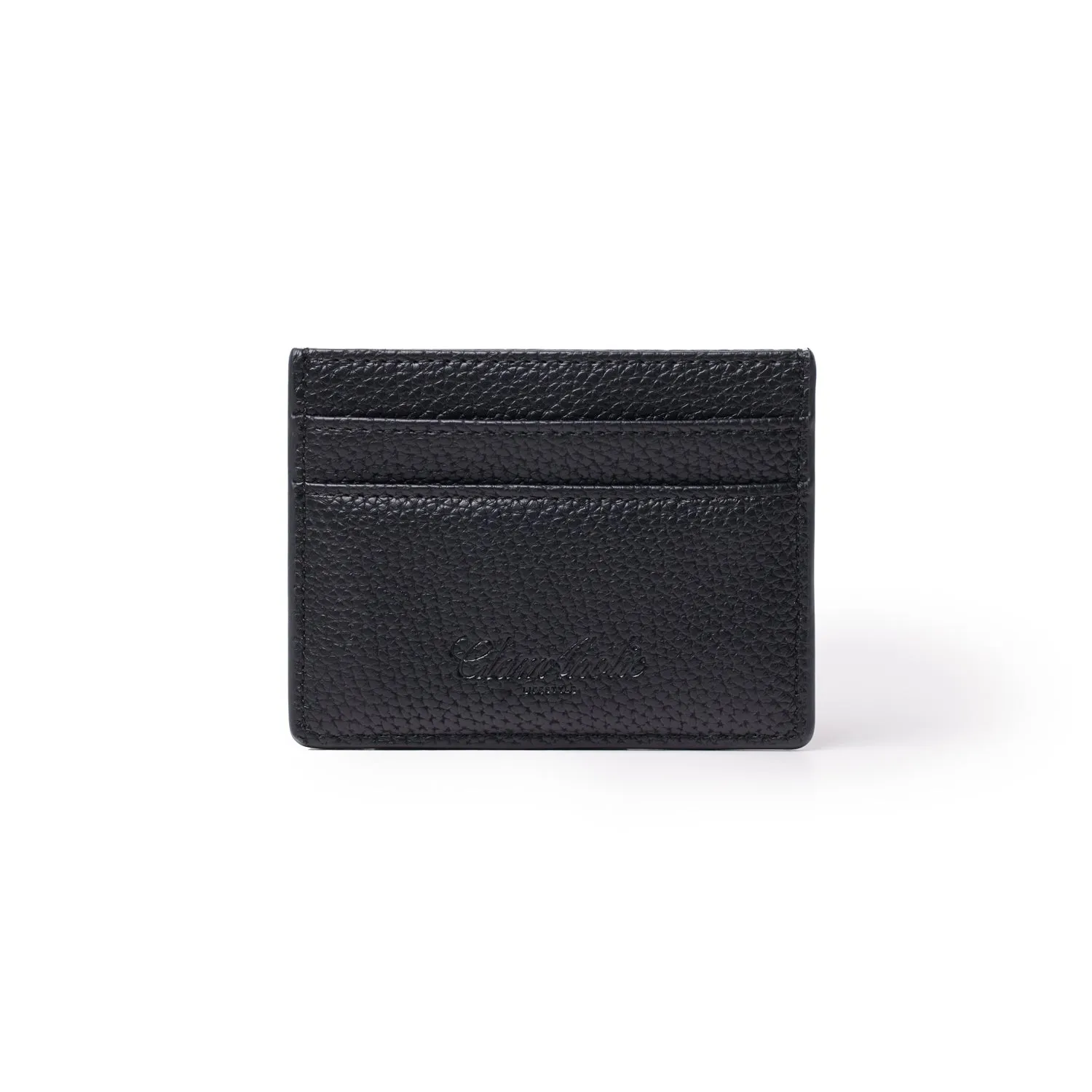 PEBBLE CARD HOLDER - BLACK