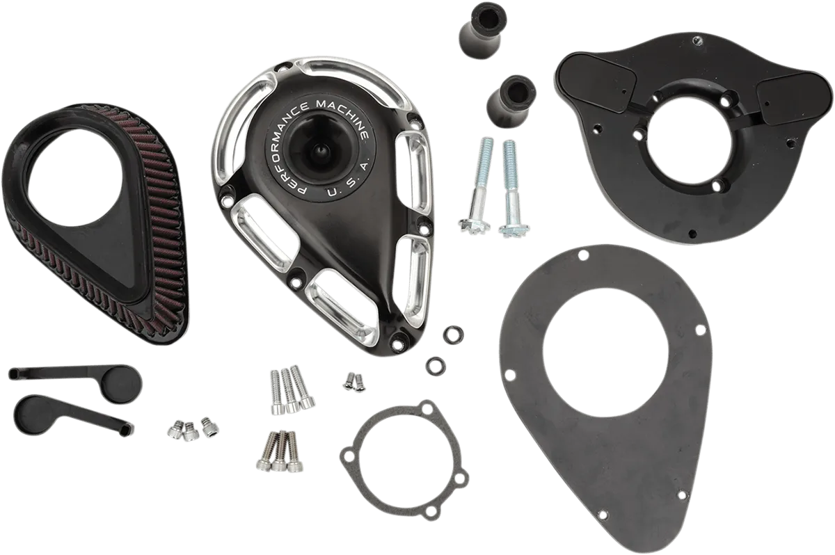 Performance Machine 0206-2113-BM Jet Air Cleaner - Contrast Cut