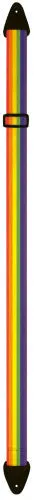 Perris 2" Poly Pro Rainbow Guitar Strap with Leather ends