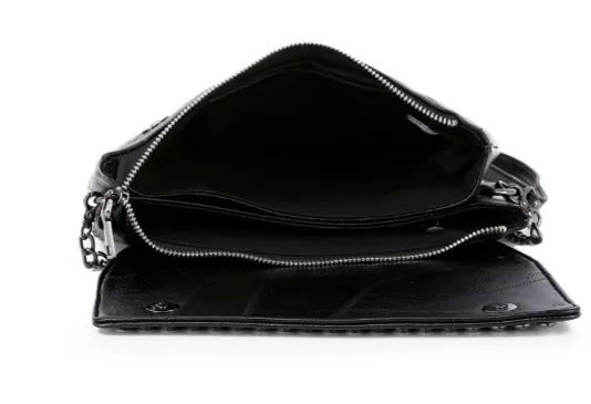 Petite Rhinestone Top Flap Shoulder Bag Wristlet