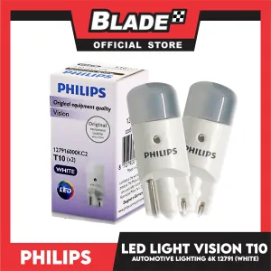 Philips T10 Led Vision 12791 6000k White (Pair)