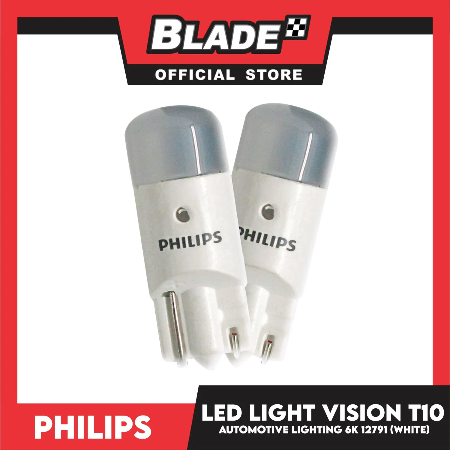 Philips T10 Led Vision 12791 6000k White (Pair)