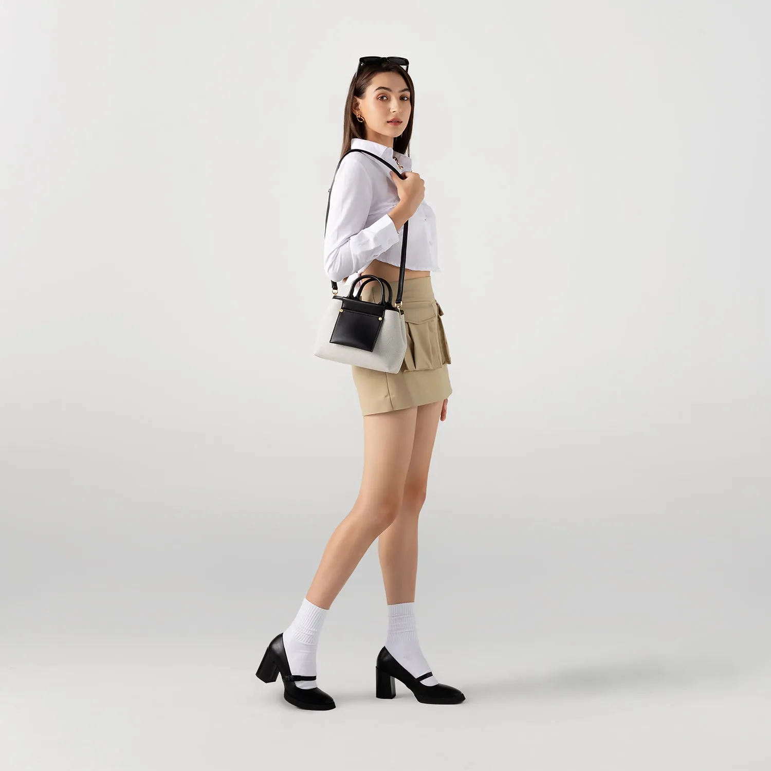 Picola Top Handle Bag Luxe Canvas (Rjt)