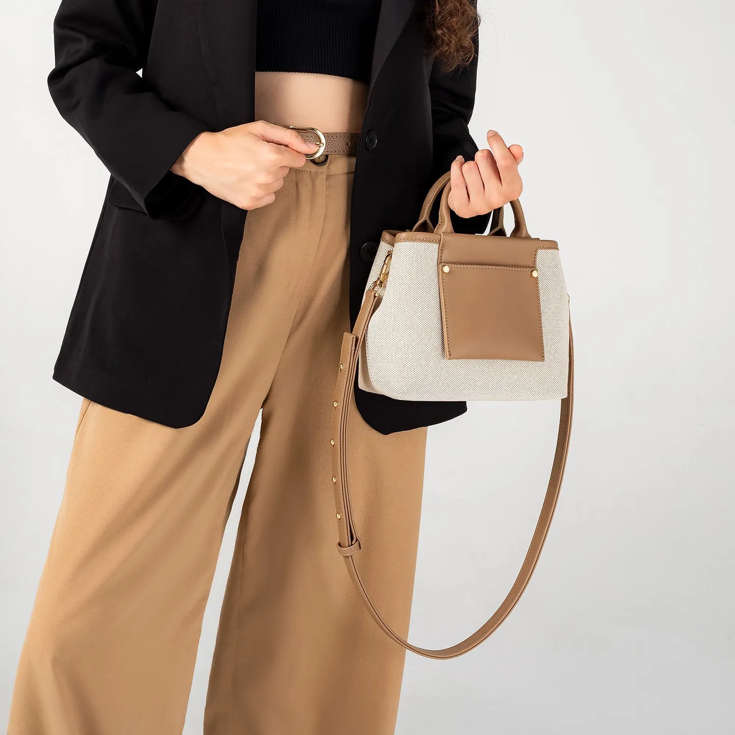 Picola Top Handle Bag Luxe Canvas (Rjt)