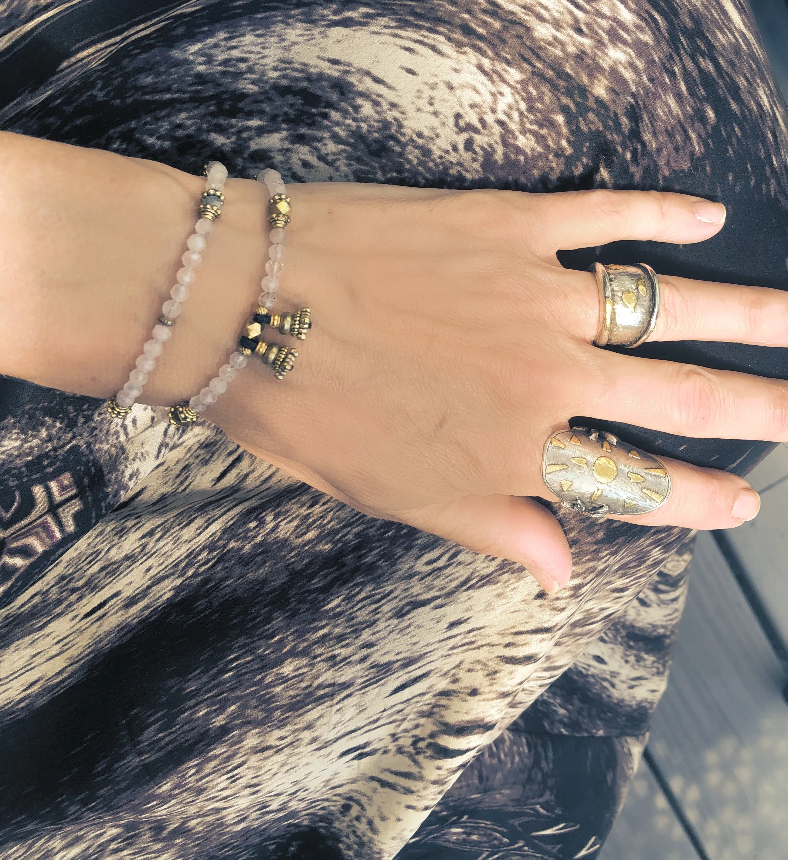 Pink Morganite Wrap Bracelet