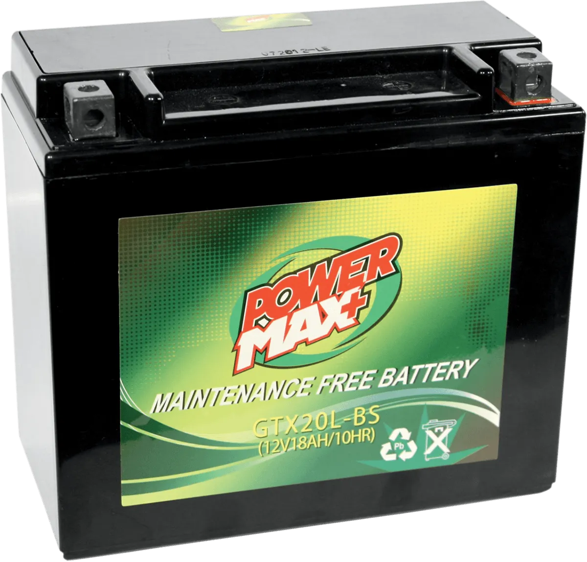 Power Max GTX20L-BS Maintenance-Free Battery