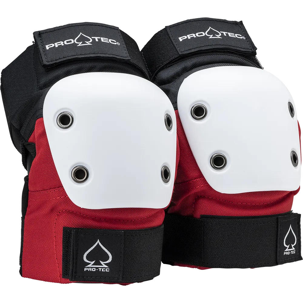 PRO-TEC STREET GEAR RED WHITE BLACK ELBOW PADS