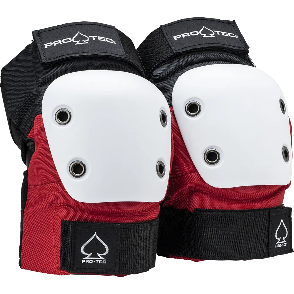 PRO-TEC STREET GEAR RED WHITE BLACK ELBOW PADS