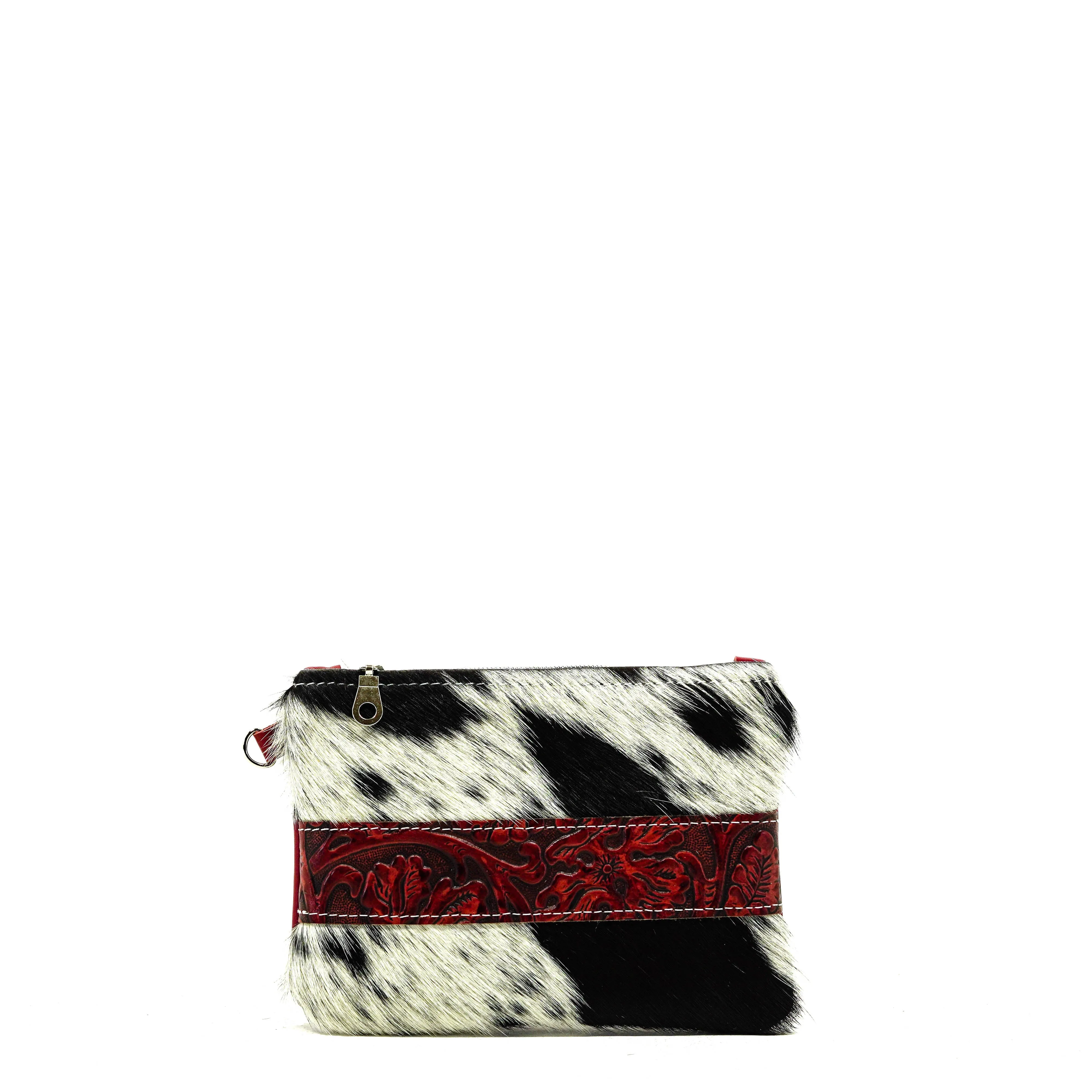 Purse Organizer - Black & White w/ Burgundy Tool