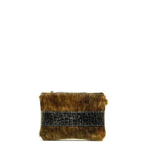 Purse Organizer - Brindle w/ Smoke Show Croc