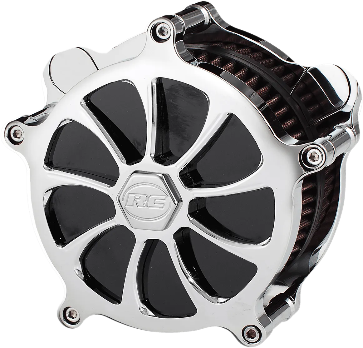 RC Components AC01C-124C Revolt Air Cleaner - Chrome