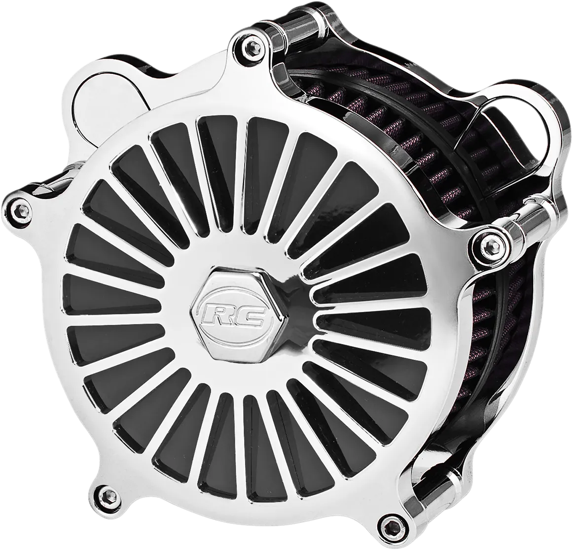 RC Components AC01C-124C Revolt Air Cleaner - Chrome