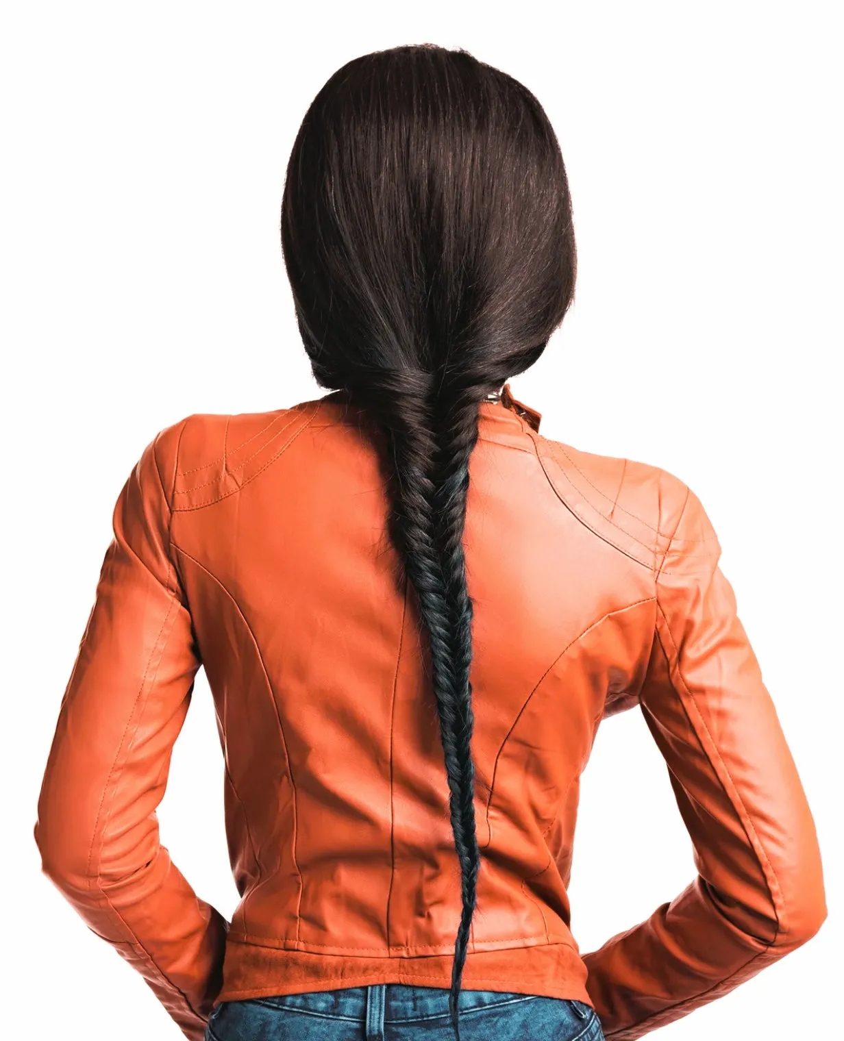 RED VEGAN LEATHER MOTO JACKET