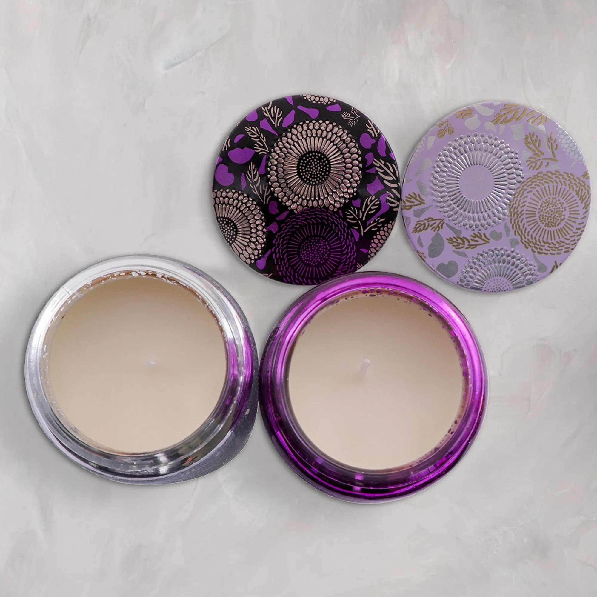Regent Scented Candles (Vanilla) In Embossed Glass Jars 185g 35306