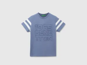 Regular Fit Crew Neck Embossed Boy's T-Shirt