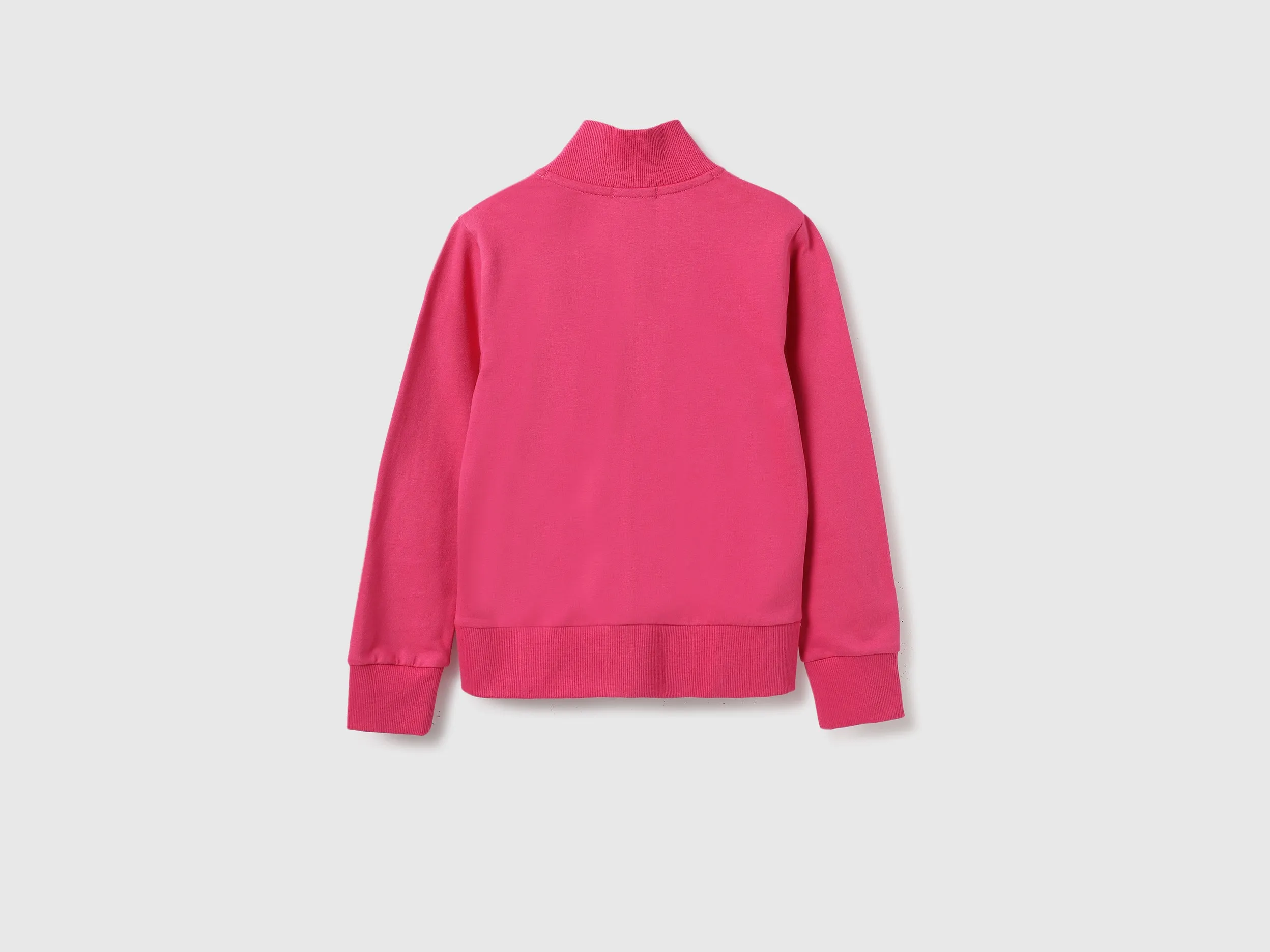 Regular Fit High Neck Embossed Sweatshirts