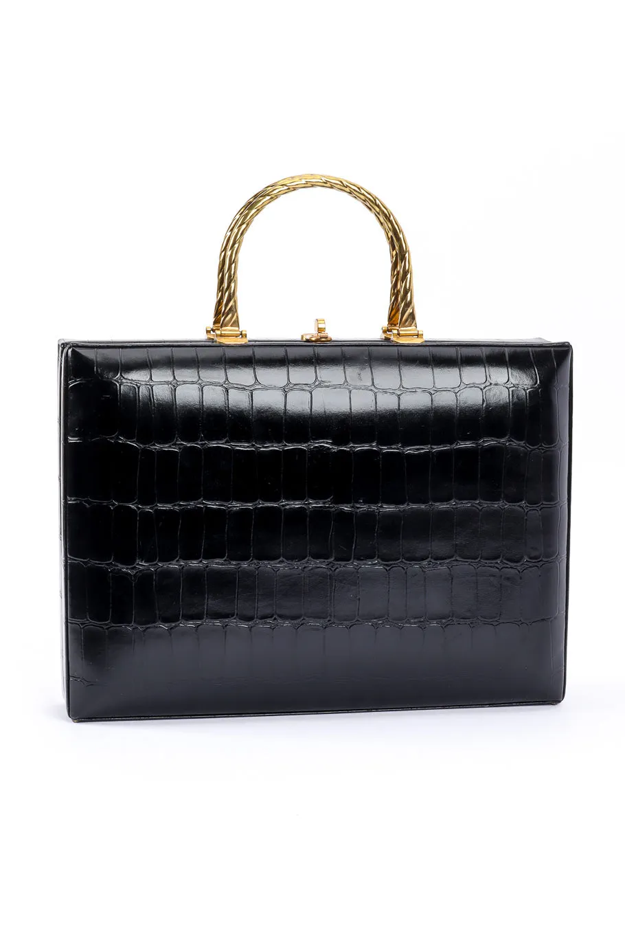 Reptile Embossed Box Bag
