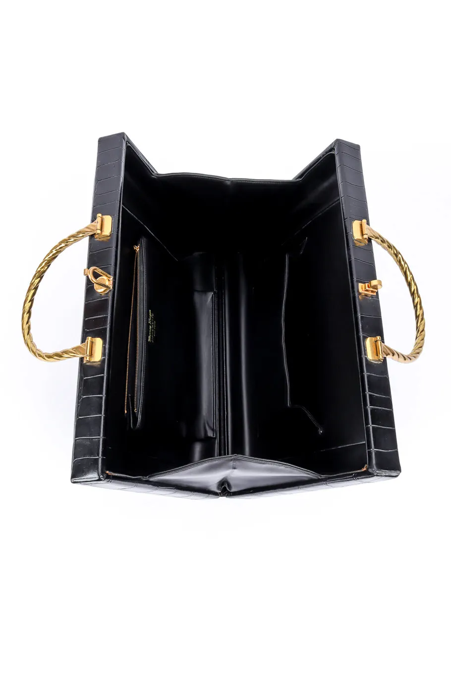 Reptile Embossed Box Bag