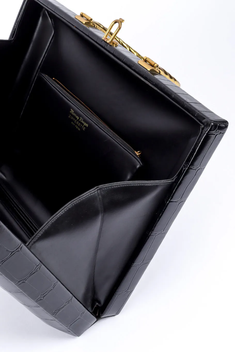 Reptile Embossed Box Bag