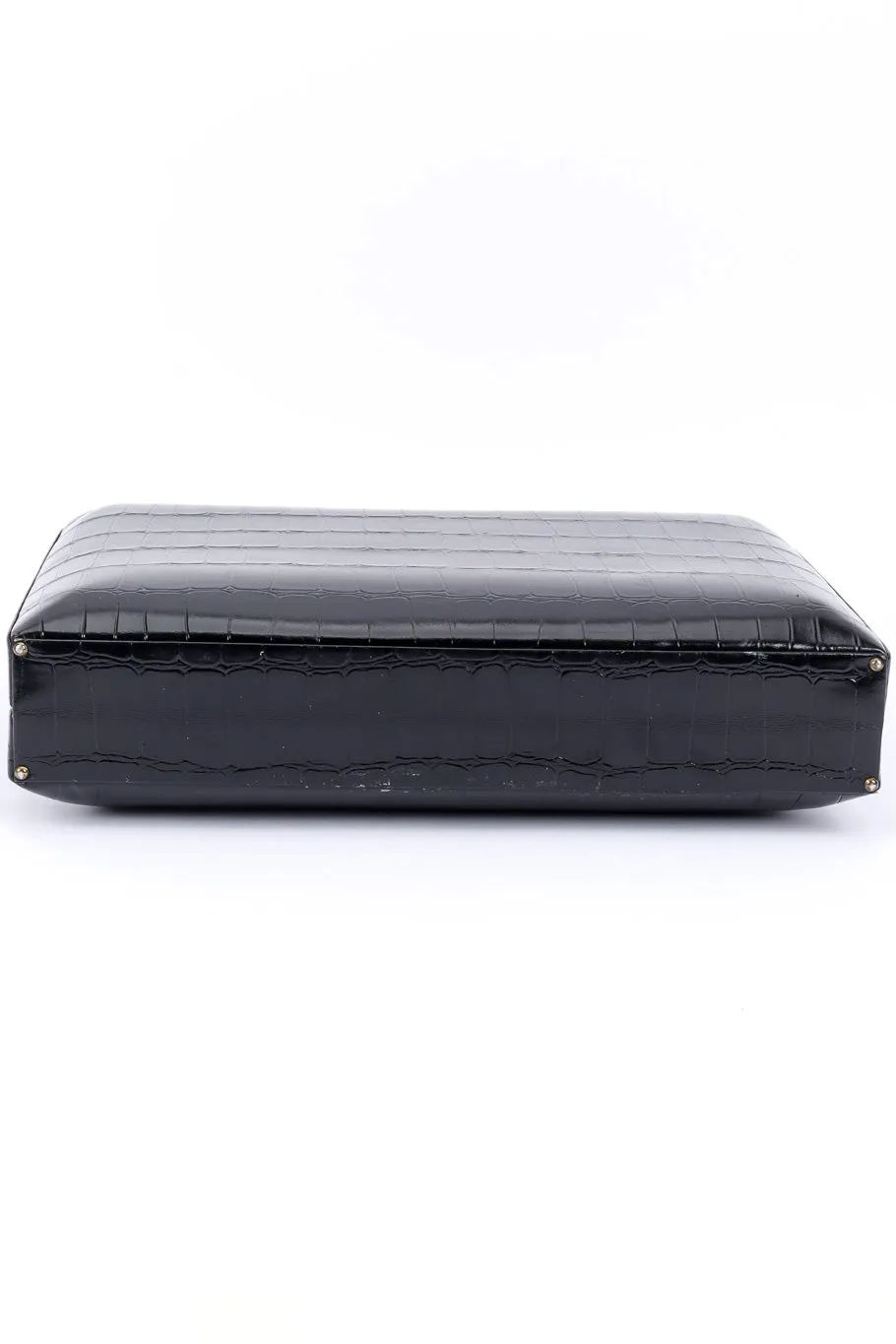 Reptile Embossed Box Bag