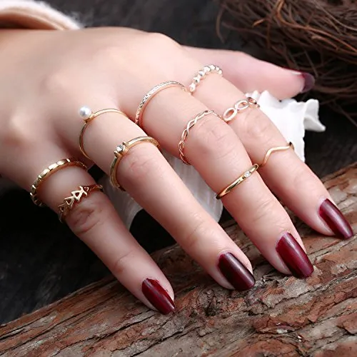 RINHOO FRIENDSHIP Crystal Ring Set