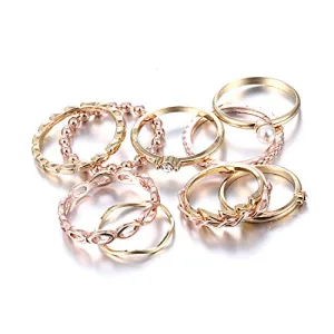 RINHOO FRIENDSHIP Crystal Ring Set