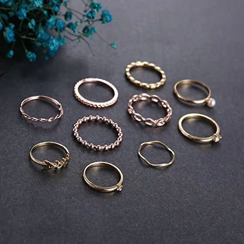 RINHOO FRIENDSHIP Crystal Ring Set