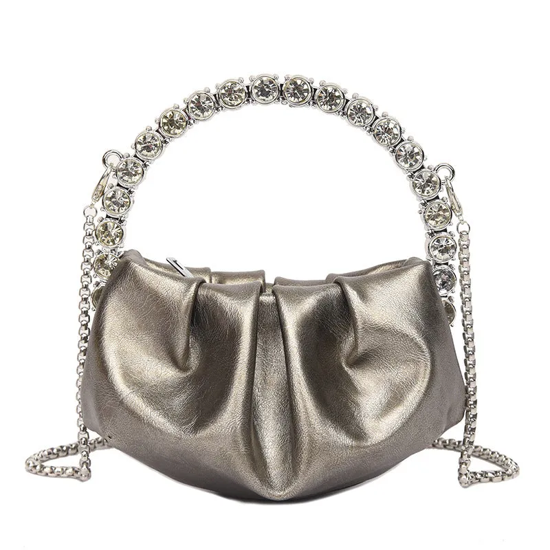 Round Diamond Evening Clutch Bags Women