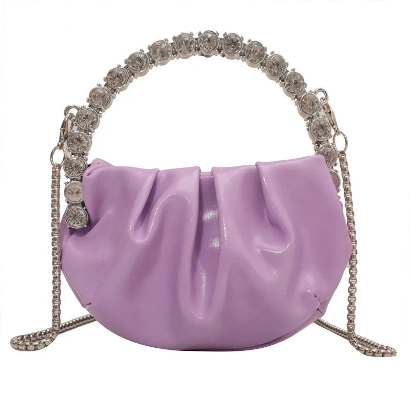 Round Diamond Evening Clutch Bags Women