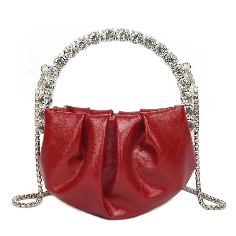 Round Diamond Evening Clutch Bags Women