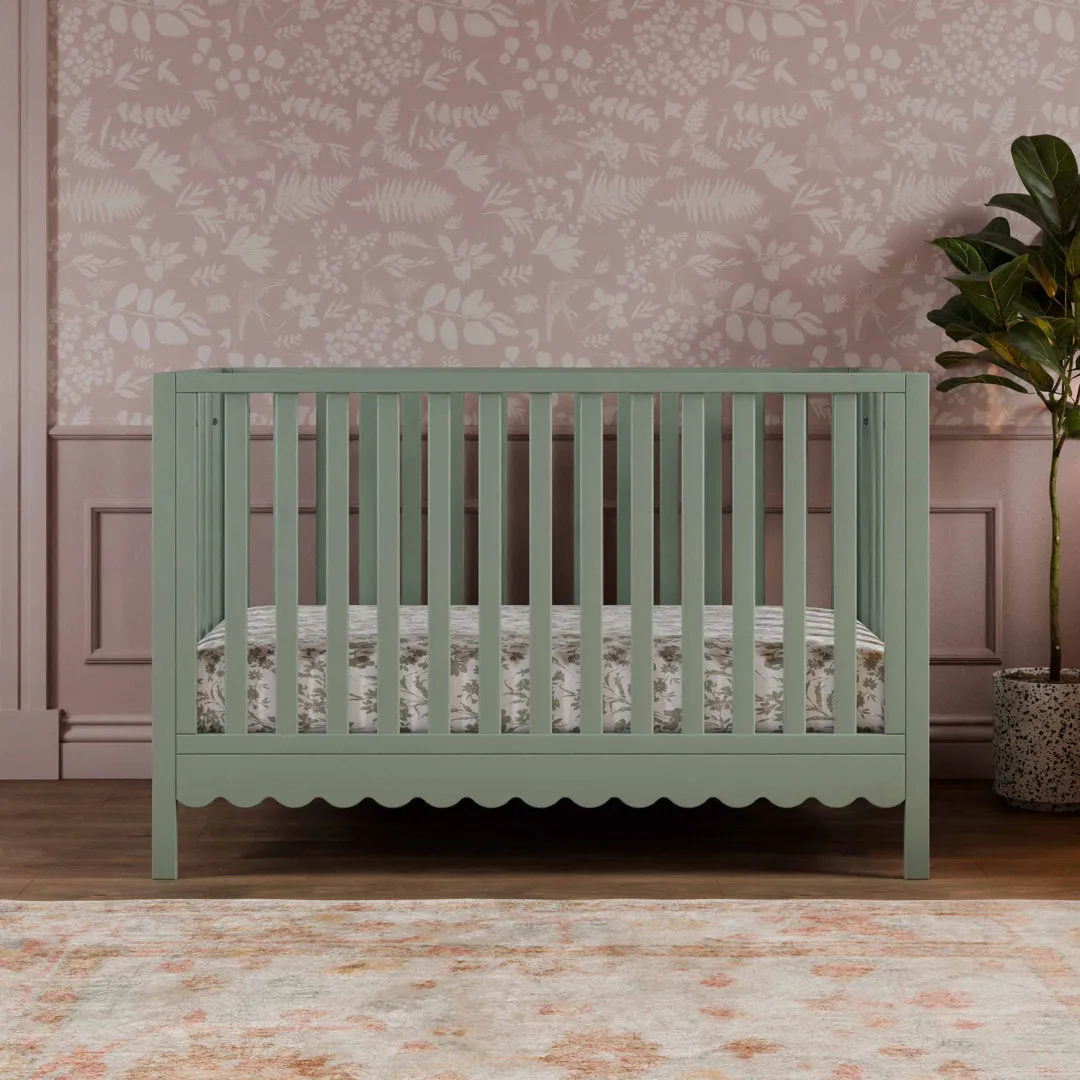 Sammy Scallop 4-in-1 Convertible Crib daVinci Color: Light Sage