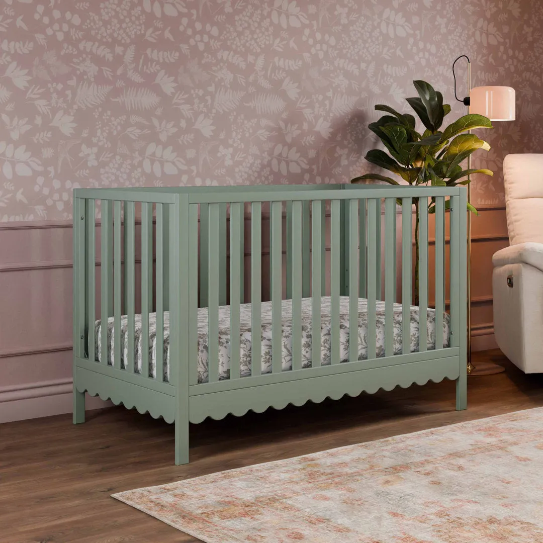 Sammy Scallop 4-in-1 Convertible Crib daVinci Color: Light Sage
