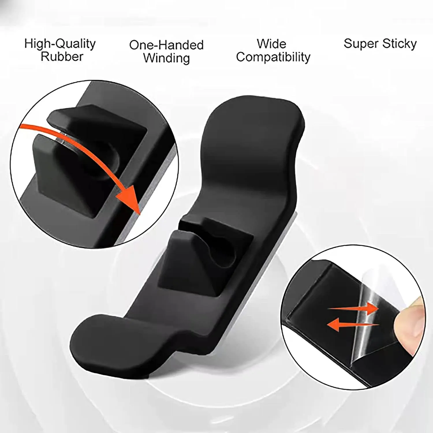 Self-Adhesive Smart Cord Wrapper  Organizer (3pcs)