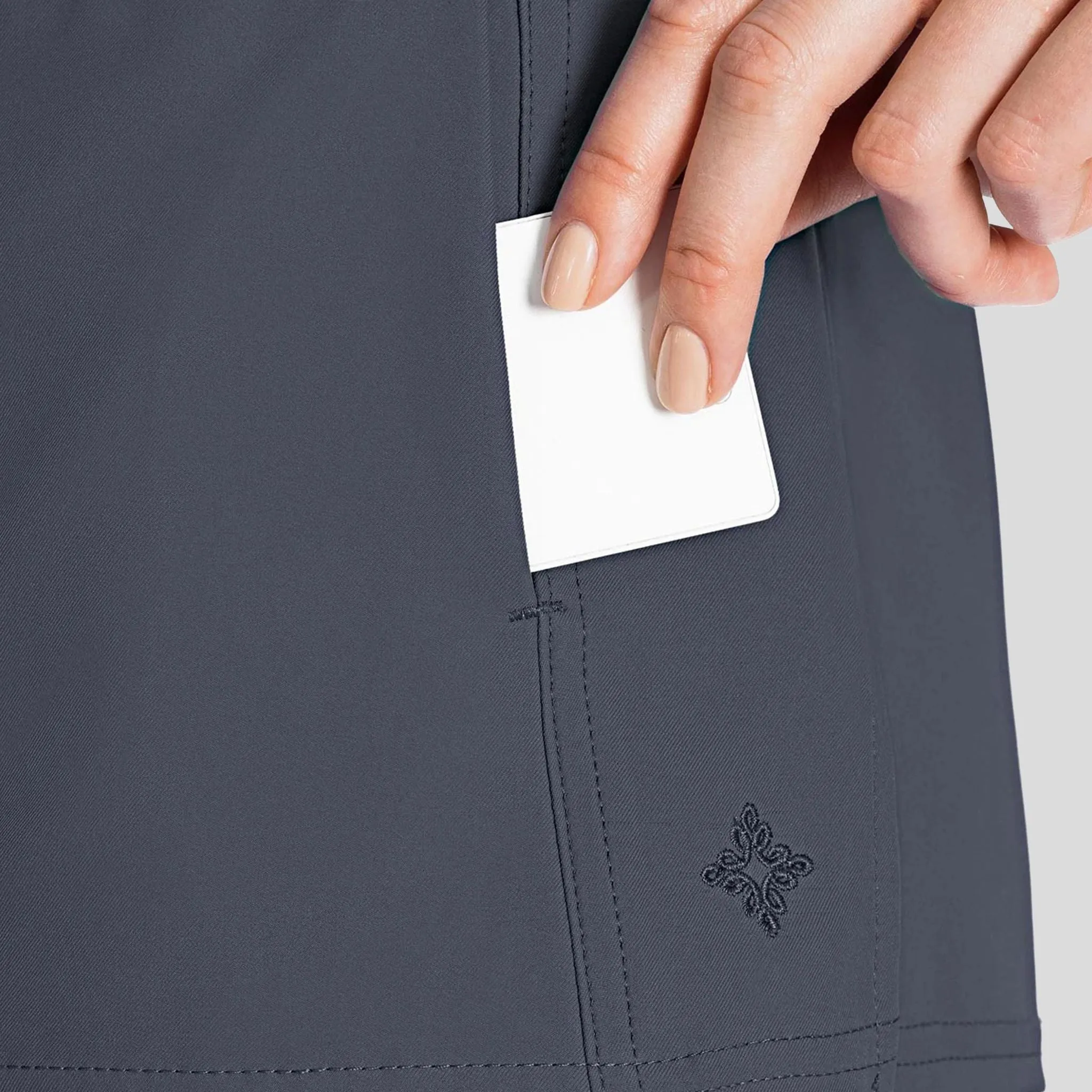 Side Pocket Top | Pewter