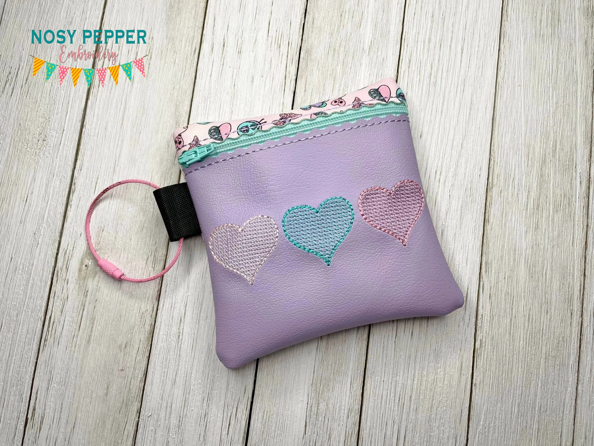 Sketchy Heart ITH Bag DEC 24 Mystery Bundle embroidery design (5 sizes available) DIGITAL DOWNLOAD