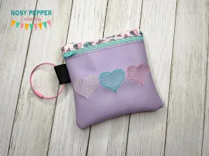 Sketchy Heart ITH Bag DEC 24 Mystery Bundle embroidery design (5 sizes available) DIGITAL DOWNLOAD
