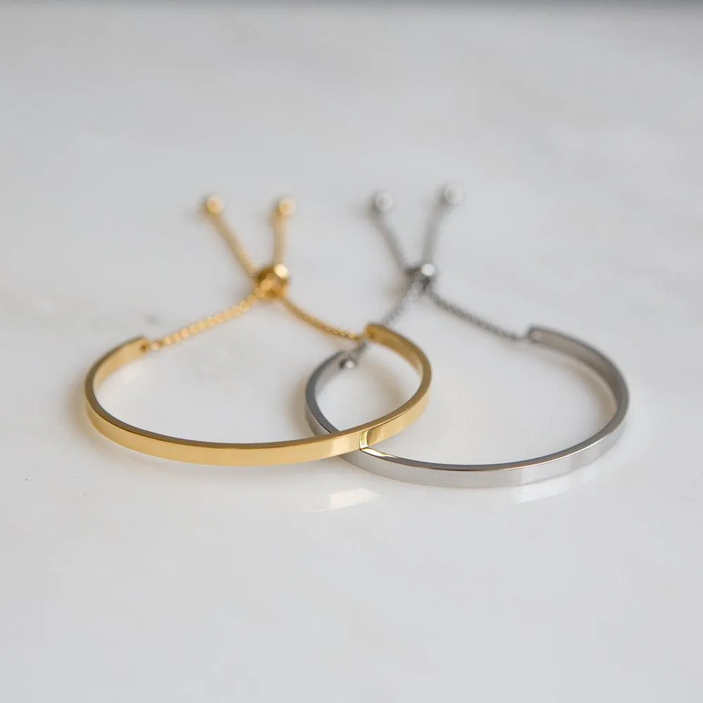 Skinny Bar Chain Bracelet