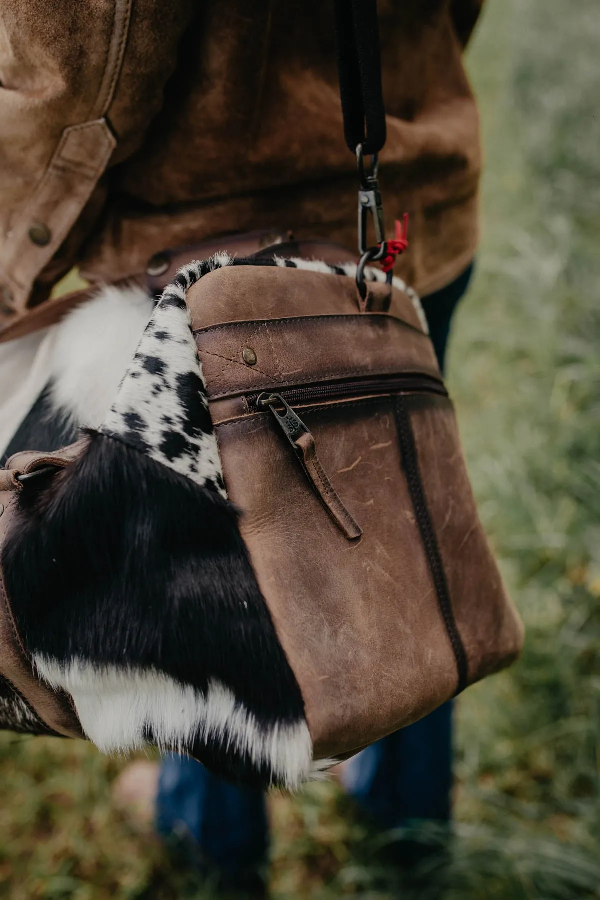 Small Cowhide Duffle by STS Ranchwear