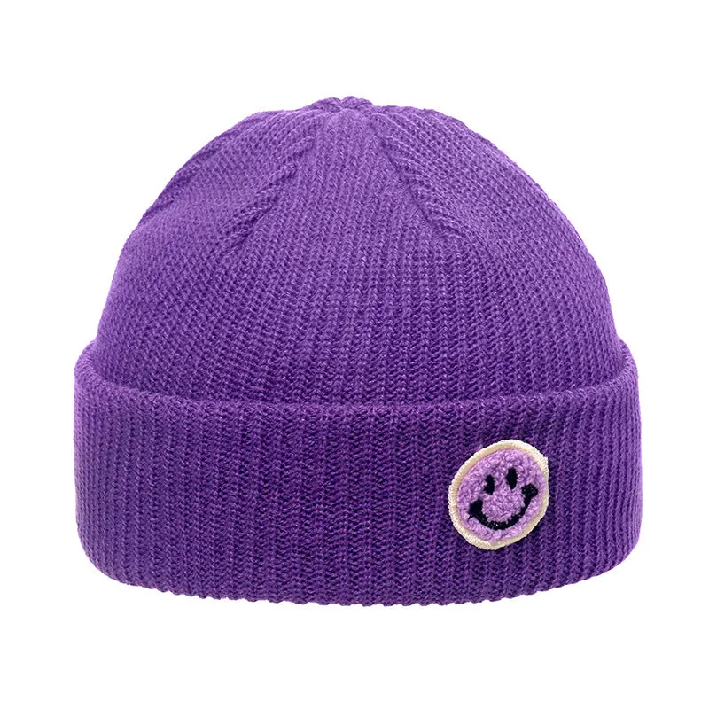 Smiley Face Street Style Woolen Beanies