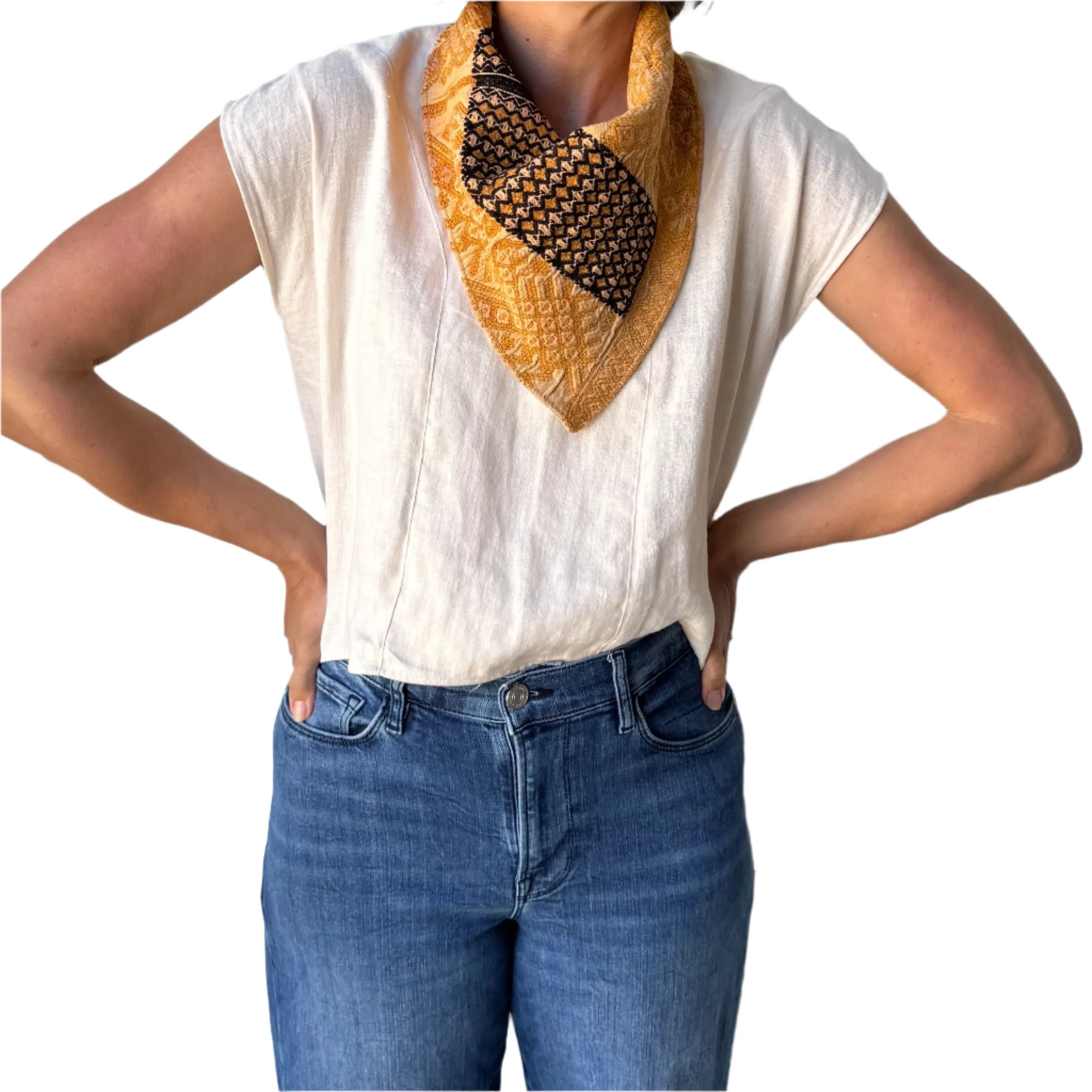 Snap Bandana - Linen Backing